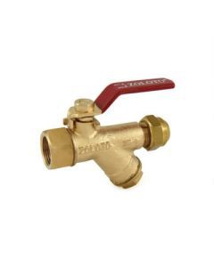  Bronze Ball Valve With Strainer & Flare Nut (Mixed Ends) 1085A | Zoloto