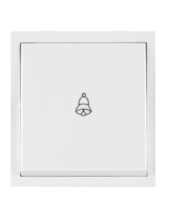 10A Bell Push - ROMA Classic White