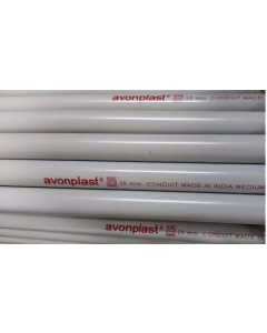 25mm OD 20.60mm 3m Length ID Heavy ISI Rigid PVC Pipe  avonplast ® 
