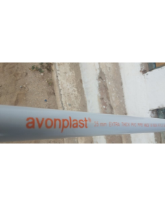 25mm OD 23mm ID 3m Length Extra Thick  Rigid PVC Conduit Pipes avonplast ® 