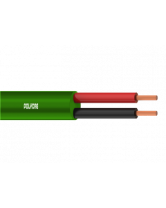10 Sq.mm Flexible Cables For - 1100 Volts -Two Core-Green