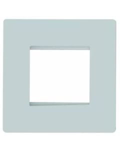 2 Module Classic white plate + + Frame - Lyncus