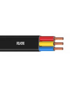 10 Sq.mm Flexible Cables For - 1100 Volts -Three Core-Black