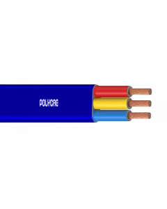 10 Sq.mm Flexible Cables For - 1100 Volts -Three Core-Blue