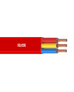 10 Sq.mm Flexible Cables For - 1100 Volts -Three Core-Red
