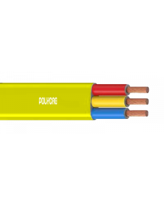 10 Sq.mm Flexible Cables For - 1100 Volts -Three Core-Yellow