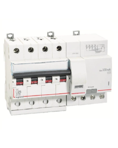 DX3 AC  RCBO 4 pole 415 V, AC Type  100mA 25 A - Legrand - 411371