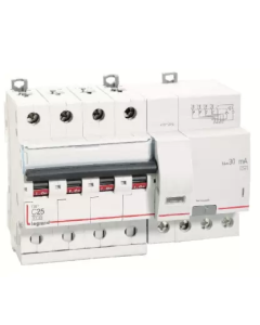 DX3 AC  RCBO 4 pole 415 V, AC Type  30mA 25 A - Legrand - 411366