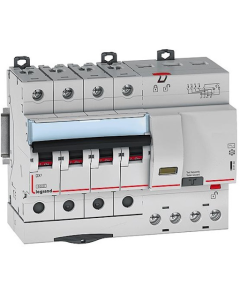 DX3 AC  RCBO 4 pole 415 V, AC Type  30mA 63 A - Legrand - 411369