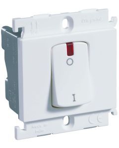 32 A 1 Way double pole switch with indicator - 2 moduleSwitches 32 A - 250 V AC - Mylinc