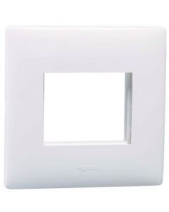2 Module white plates with frame - Mylinc