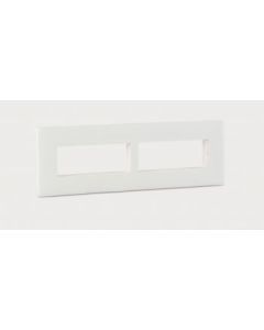 8 Module white plates with frame (horizontal) - Mylinc