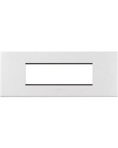 Square cover plates with Metal Frame White plate - 6 module - Arteor Legrand