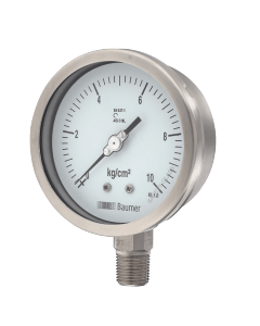 150mm Bourdon Baumer Pressure Gauges AL Series AL-H-2-4BM-RW 0-16 Kg/cm2
