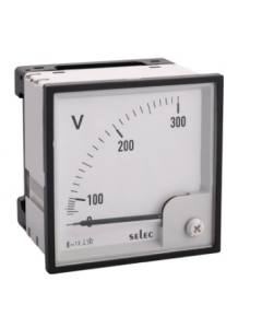 Selec Make Analog voltmeter, Class 1.5, 300V AC [AM-V-2-N]