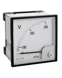 Selec Make Analog voltmeter, Class 1.5, 500V AC [AM-V-3-L]