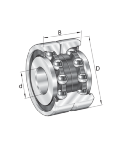 Axial angular contact ball bearing ZKLN4075-2RS-XL - INA