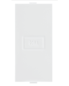 Blank Plate Single - ROMA Classic White