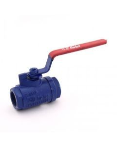 Cast Iron Ball Valve Screwed Ends, Full Bore, Two Piece Design- FV-503-15mm