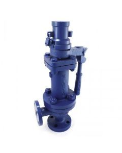 Cast Iron Spring Loaded Single Post Hi-Lift Safety Valve (Right Angle Pattern) Flanged Ends-AV-261-25mm