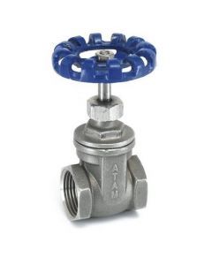 Cast Stainless Steel Gate Valve Screwed Female BSP Parallel Threads, PN-20-IC-99