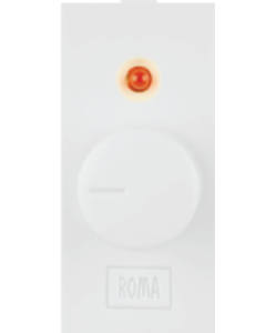 Dimmer Tiny 450 W (For Incandescent  Lamp)  - ROMA Classic White