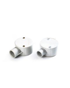 20mm 1 Way Junction Box Rigid PVC Mouled Fittings avonplast ® 