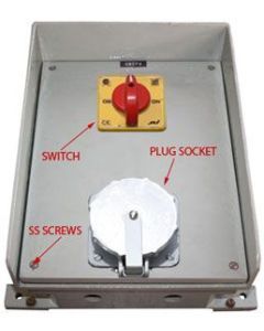 Aluminium Plug Scoket Box With 63A 4P+E Socket