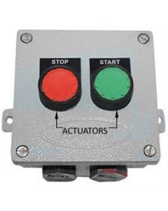 Aluminium Push Button Station (Start Stop) 100X100X65MM LM-6 HD04