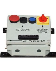 FRP Hot Moulded Push Button Station (Forward Reverse Stop) 185X185X75MM HQ23