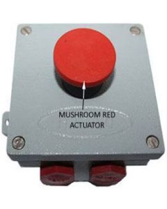 Aluminium Stop Push Button Station 100X100X65MM LM-6 HC06