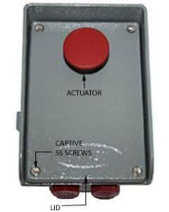 Aluminium Stop Push Button Station With Normal Actuator 155X110X90MM LM-6 HC17