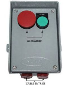 Aluminium Push Button Station (Start Stop) LM-6 155X110X90MM HD35