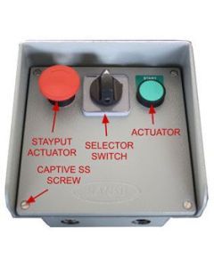 Aluminium Push Button Station (Start Stop) 165X170X110MM LM-6 HE08