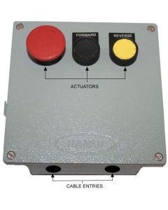 Aluminium Push Button Station (Start Forward Reverse) 160X160X80MM LM-6 HK03