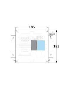 FRP Well Glass Light Fitting With HPMV HPSV or MH Lamp Control Gear Box 185X185X75MM HY07