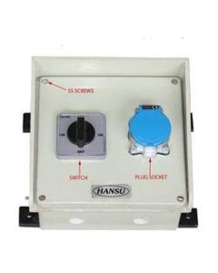 FRP Plug Socket Box With 20A 2 Pole Switch