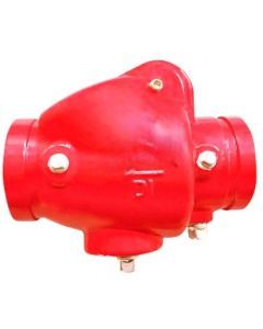 DI Swing Check Valve DI Disc UL 300 PSI Grooved End LIV-CHK-DI-DI-006 Lehry