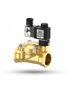15mm Screwed Pilot Operated Piston Type High Pressure Solenoid Valve For Water  - HCP210BNEWV0 - Uflow  