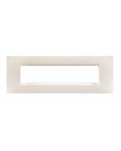 8 Module Classic white plate + + Frame (horizontal) - Lyncus
