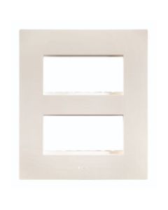 8 Module Classic white plate + + Frame (4x2) - Lyncus