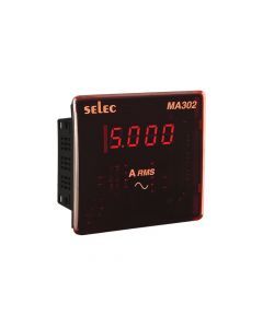 Selec Make 1Ø Digital ammeter with LED display, 230V AC [MA202]
