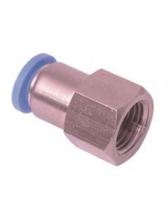 Mercury  1/4" X 06 MM OD Push Type Female Connector - MPCF 06 - 02 (Pack of 10)