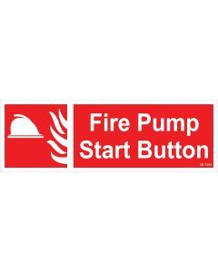 Fire Pump Start Button Sign Board | Fire Pump Start Button Signage  - NIYATI