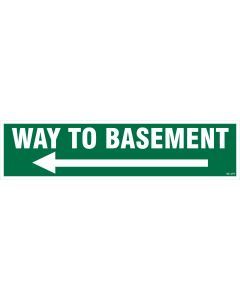 Way To Basement Right Arrow Sign Board | Way To Basement Right Arrow Signage