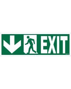 Exit With Down Arrow Sign Board | Exit With Down Arrow Signage 