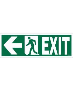 Exit With Left Arrow Sign Board | Exit With Left Arrow Signage