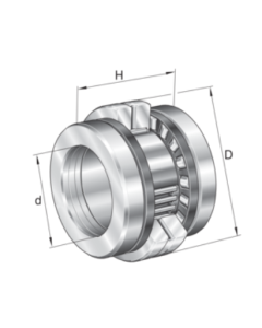 Needle roller/axial cylindrical roller bearing ZARN4090-TV - INA