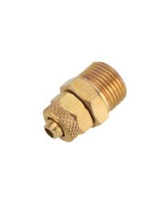  P U Connector Assembly-1/8"-4mm