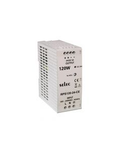 Selec Make 120W, 24V/5A DIN rail mounted Power Supply in Plastic Housing - CE Certified [RPS120-24-CE]